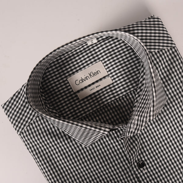 Ck Black and White Mini Checkered Shirt